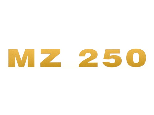 Schriftzug 250 - "mz, 250"