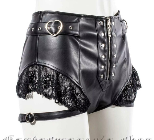 Kinky cat shorts - cat, gothic