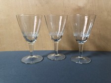 Set Likör-Gläser 3-teilig, Kristallglas, Lausitz/DDR, etwa 1960 