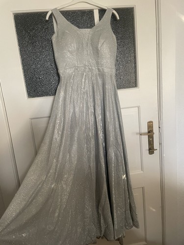 Abendkleid schleppe silber - silber, a