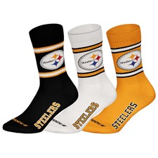 NFL Unisex Socken, 3er Pack - NFL Teams, 3Pack Crew Socks, Football, Logo, Ba...