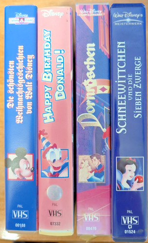 Walt disney vhs - 4x,