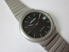 Seltene PIRATRON  Date P-5020 Herren Quartz Armbanduhr mens wristwatch Ronda 375