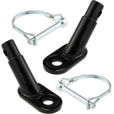2x Fahrrad Anhängerkupplung mit Sicherungsstift Kinderwagen Kupplung Adapter