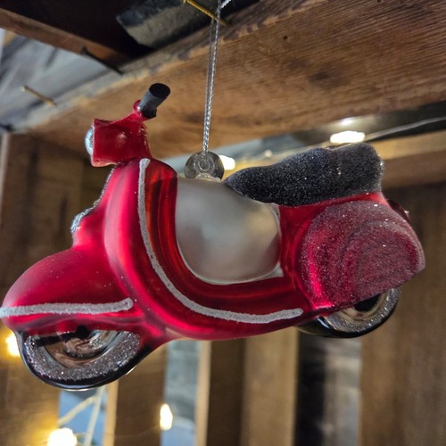 Motorroller retro mofa - retro, rot