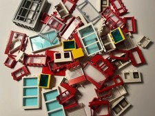 LEGO Bausteine ~ Fenster Türen ~ 50+ Teile ~ City ~ bunt gemischt ~ Steine