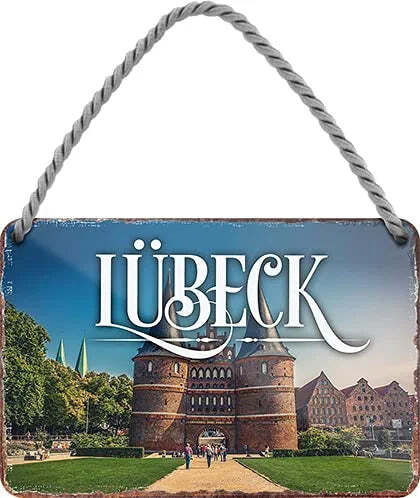 Blechschild lübeck - blechschild, ”lübeck“