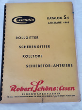Essendia Katalog S4 Ausgabe 1963 Rollgitter Scherengitter Rolltore Schiebetor...