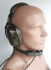 Telemit BW US Army Headset-Microphone Kopfhörer Kehlkopf Mikrophon Panzer SEM