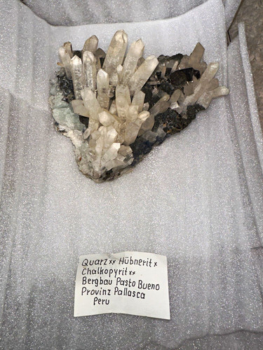 Bergkristall stufe mit - bergkristall, (quarz)