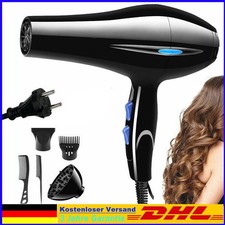 Professioneller Haartrockner Salon Föhn schnelles Trocknen mit 3 Düsen Aufsätzen