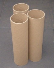 3 PAPPROLLEN PAPPRÖHREN PAPPHÜLSEN D=80mm ca.50cm PAPPROLLE PAPPROHR PAPPHÜLSE