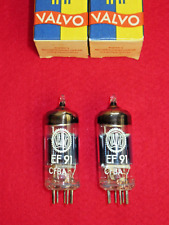 Matched pair EF91 VALVO NOS NEU Röhre Tube NEW 6AM6 Valve Paar Valvula Valvola