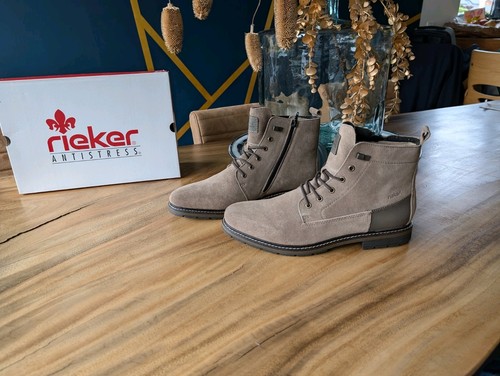 Rieker herren leder stiefel - leder,