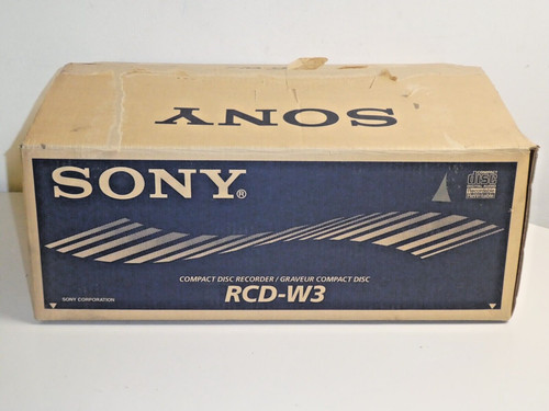 Sony rcd audio recorder - audio, cd-recorder