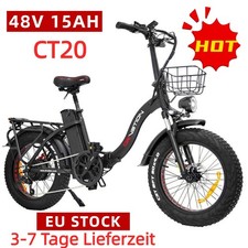 25KM/H NEU 20 Zoll E-MountainBike  Klapprad Elektrofahrrad 15AH E-bike DRVETION