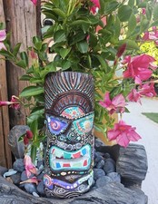 Totempfahl, Maske Marterpfahl Maori 0,50 Meter Totem Pole Wooden Little Big Horn