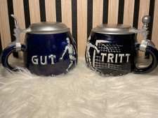 2 Bierkrüge Fußball Gut