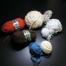 9 Spulen Wolle Polyacryl Blau