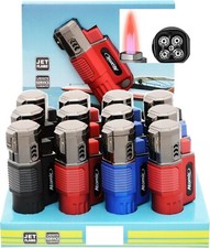 3 x 4er JET-Flame Feuerzeug  4 JET Flammen !!!                           # 28100