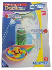 CLEMENTONI Galileo Experimentierkasten Optik Licht Farben ab 8 Jahre Mehrfarbig