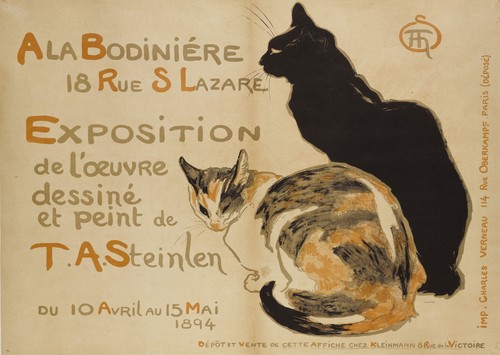 Vintage katzen wandkunst - vintage,