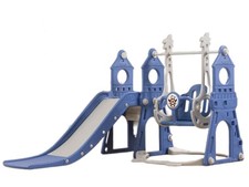 Kunststoffrutsche mit Schaukel