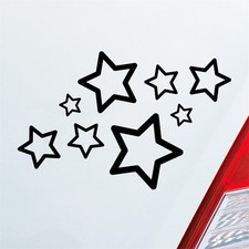 Auto Aufkleber Sterne Stars 15x10 cm Sticker Heckscheibenaufkleber