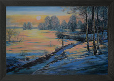 Winter Landschaft Gemälde bei