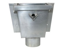 Zink wasserfangkasten vierkant - zink-wasserfangkasten,