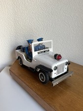 Nomura Jeep Made in Japan TN Polizei Blechspielzeug Blech Modell Police