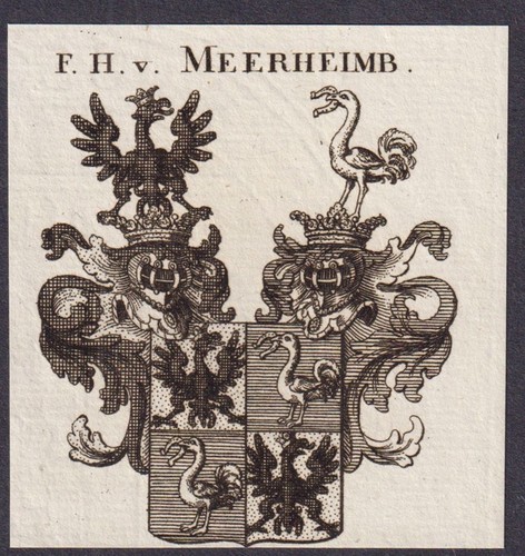Meerheimb wappen coat arms - meerheimb,