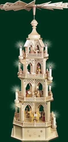 Tischpyramide christi geburt - tischpyramide,