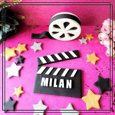 Filmrollen & Filmklappen aus Fondant – Perfekte Tortendeko für Film-Mottopartys