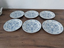 schumann arzberg bavaria porzellan 6 Kuchenteller Echt Cobalt Indisch Blau.