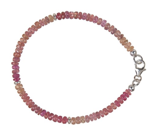 Saphir pink armband 925 silber - pink,