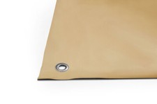 LKW PVC Plane mit Ösen 600g/m² (5m/6m/6,4m breit) Garten Holz Gewebeplane