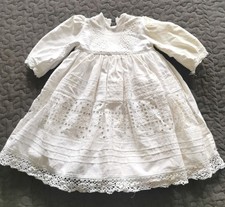 traumhaftes antikes  Puppenkleid m. Unterrock f. die große Puppe