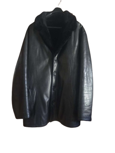 Schaffellmantel leder herren - leder,