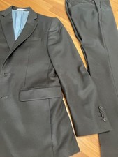 Charles Tyrwhitt Anzug schwarz Super 110s SlimFit Größe 46 (36R) - 1A-Zustand