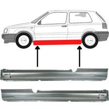 2x Schweller  Reparaturblech  links und rechts für VW Golf III 91-97 3 Tür  GTi