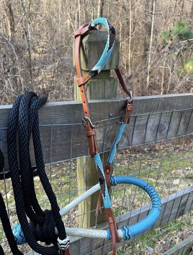 Bitless hackamore rawhide - bitless,
