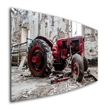 BM Wanduhr 50 cm x 25 cm leises Uhrwerk Funkwanduhr 8061-1a Traktor Trecker