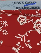 ✅️Ikea EKTORP Bezug Für 3er-Sofa, mit Récamiere/Virestad rot/weiß 804.726.42