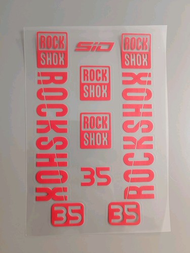 Rock shox federgabel - shox, sticker