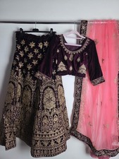 Samt indische Braut Hochzeit