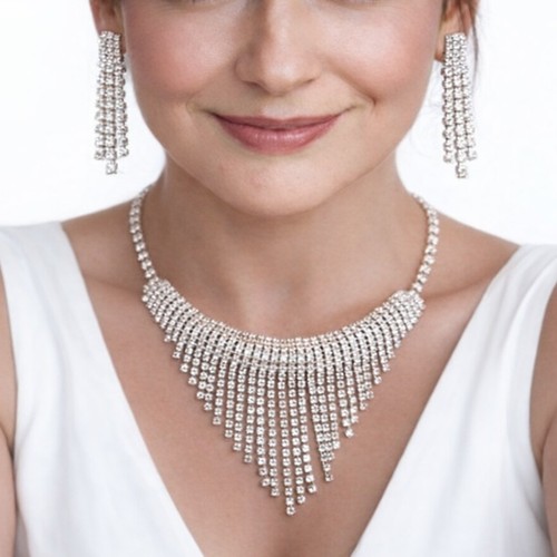 Schmuckset strass collier - strass,