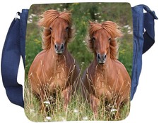 ISLÄNDER Islandpferd Pferd - SCHULTERTASCHE Tasche Umhängetasche JEANS - ISI 03