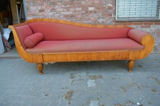 Biedermeier Chaise longue Ulme
