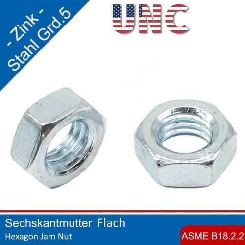 Unc sechskantmutter flach - unc, asme